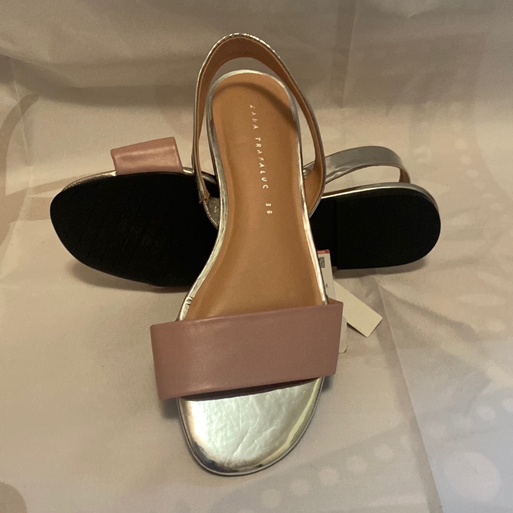 Zara silver with pink strap